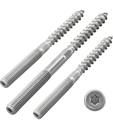 Viti In Acciaio Inox Per Legno 8 Viti Di Espansione NUZAMAS M8 Con