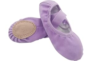 SEAUR Chaussure de Ballet Fille Chaussures de Danse Ballerine Gymnastique Pantoufles de Ballet Enfant Fille - 23-35 EU