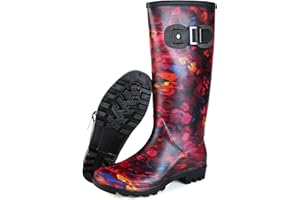 Rumkok Bottes De Pluie Femme, Imperméable à l'eau Bottine Caoutchouc Chaussures De Travail, Chaussures De Sécurité Femme Légère