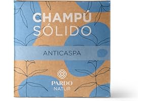 JABONES PARDO Champú Solido Anticaspa. Pardo Natur | Elimina la descamación | Ingredientes naturales | 60 gr