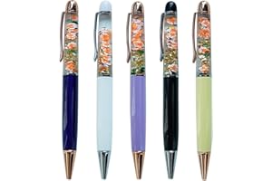 ‎SIKYBY Sikyby Fox schwimmende lustige Stifte, niedlicher Floater, flüssiges Schreiben, Tagebuch, Büro, einzigartiges Geschenk für Damen und Herren, Set mit 5 Stiften