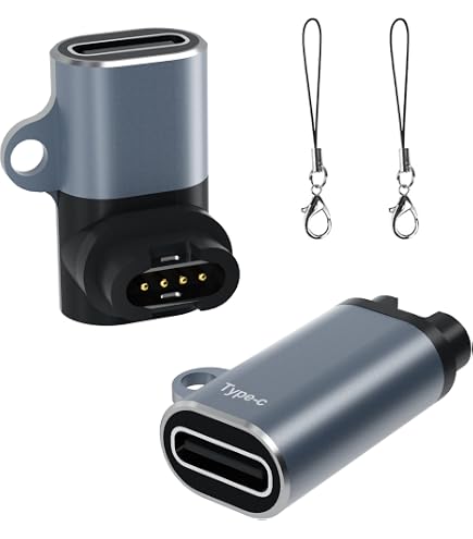 Adaptateur Chargeur Montre Garmin USB-C - Lot De 2 | Compatible Fenix, Forerunner