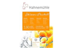 HAHNEMÜHLE Bloc Esquisse/Pastel - 100% Coton - 130g - A4 - 30 Feuilles