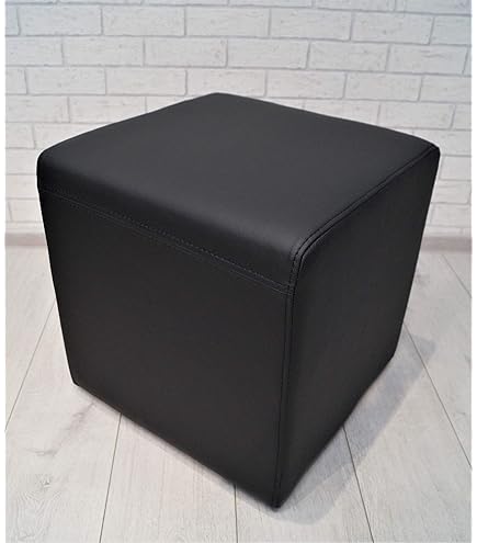 Rood echt leer kruk opklapbaar met opbergruimte kruk rundsleder zitkubus 60x55 voetenbank beklede kruk echt leder puff