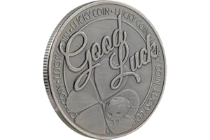 KOMONEE Good Luck Coin Lucky Charm for Success and Positive Energy Good Fortune Motivational Gift Spiritual Blessings Perfect for Housewarming Birthdays Special Occasions Novelty Gift