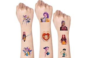 BUXIUGAN 40pcs Temporary Tattoos for Kids,Cartoon Characters Movie Sticker Birthday Party Favors Gifts for Girl Boys Home Activity Class Prizes Carnival Christmas Rewards