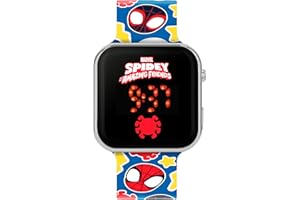 LUXE ELITE Spider-Man LED Kids Digital Watch – Boys Marvel Timepiece with Adjustable Strap – Fun Spiderman Toy Gift for Kids