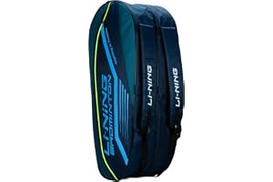 Li-Ning Hot Shot trippel dragkedja polyester badmintonkit väska | enkel – åtkomstfack