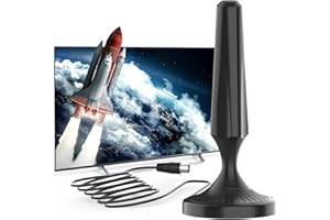 ATOMDREAM TECH DVB-T2 Antenne mit Magnetfuß – TV Zimmerantenne Innen für Full HD & 4K Empfang, 360° Richtungsfrei, Kompatibel mit DVB-T2 HD Fernseher – 5 m Koaxialkabel