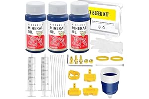 BIBOKLTIY Kit Purgado Frenos para Magura, Kit de Purga de Freno para Bicicleta, Kit Sangrado Frenos de Hidráulicos, Incluye 180 ml Liquido de Frenos Mineral de Alto Rendimiento