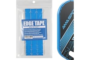 AMA SPORT Pickleball Paddle Edge Guard Tape 3 Pack Edge Protection Tapes 20mm, 23mm, 26mm Width Paddle Edge Cover Perfectly Fits Curved Edge Without Wrinkling