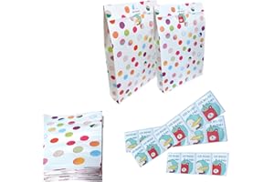 GRUPO DARIK 16 Sobres Papel Regalo + 16 Pegatinas | Sobres 20x12x4,5cm | Pegatinas 4x3cm de dos modelos distintos