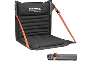 EULANT Cuscino da Stadio Gonfiabile con Schienale,Impermeabile Sedia da Campeggio,Portatile Seduta da Stadio,Sedile a Pavimento per Spiaggia Kayak Escursionismo Eventi Sportivi Concerti