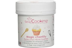 Scrapcooking - Pot de Magic Chantilly 50 g - Fixateur pour Crème Fouettée - 4492 - lot de 3