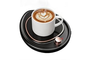 Kaffekoppvärmare, Skrivbordsvärmare för koppar 2 temperaturinställningar Temperaturkontroll Elektrisk drycksvärmare för te Mjölk Värmelykt på kontoret
