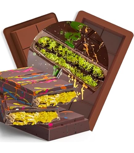 Stampi Silicone Per Cioccolato 2 Pezzi - Forma Tavoletta, Rosso, Per Dolci Fatti In Casa - Foto 7