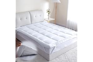 Threads For Bed® Atmungsaktiv Matratzen Topper Unterbett 140x200 aus Baumwolle Gewebe, Washbare Matratenauflage für Komfort & Fernhalten von Schmutz, Matratzenschoner für Matratzen & Boxspringbett