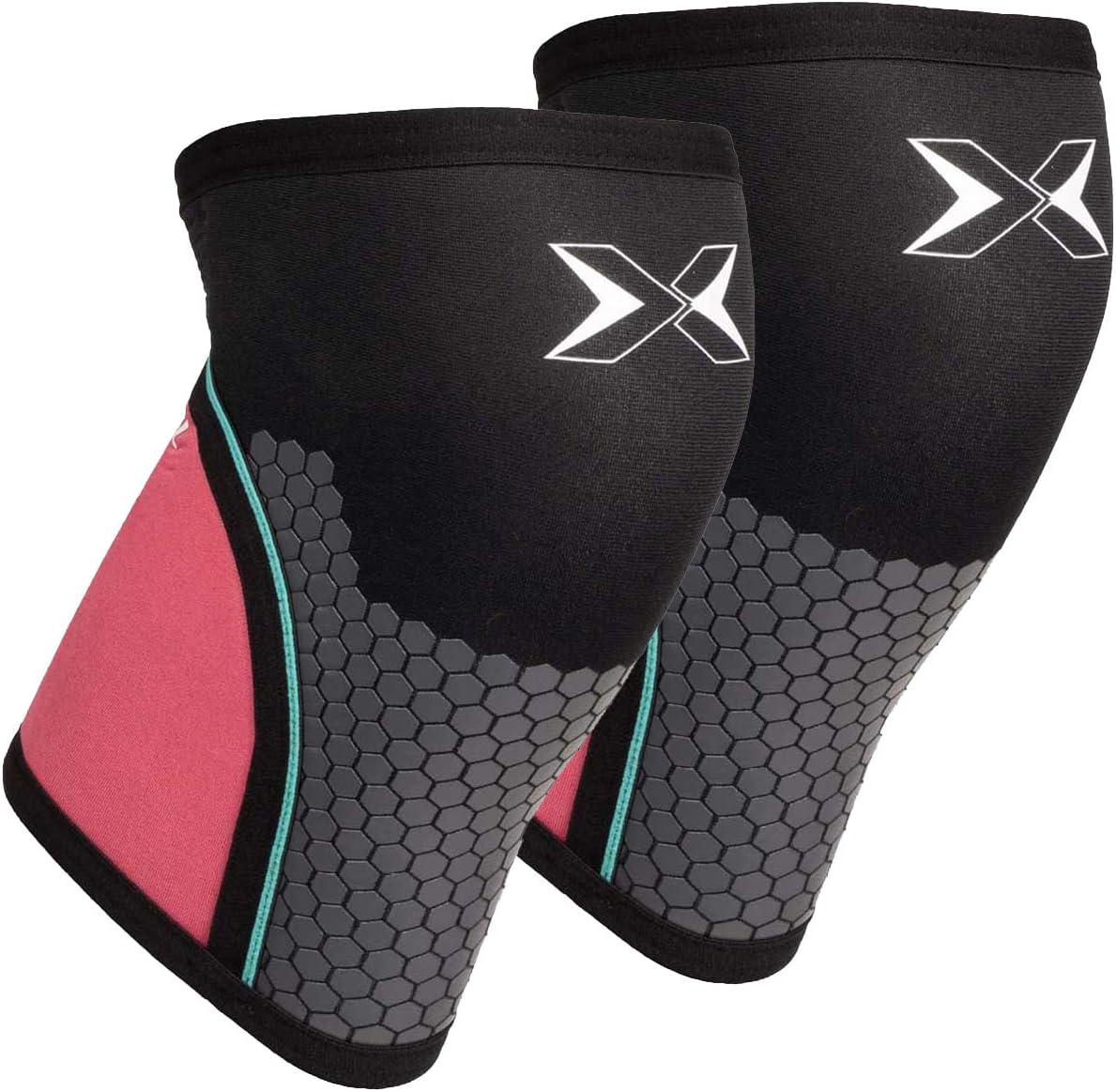 PICSIL - Rodilleras Hex Tech para Cross training y Powerlifting | Soporte Neopreno 5/7mm | Protección Tendón Rotuliano | Estabilidad Entrenamiento |