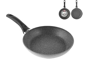 Padella BALLARINI Cortina Granitium con rivestimento antiaderente, 20 cm, con controllo della temperatura, alluminio, colore grigio