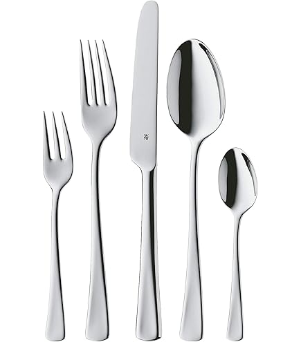 Paul Wirths PURE Besteck Set 6 Personen | 30-teilig | 18/10 Edelstahl Essbesteck poliert | Besteckset spülmaschinenfest | Tafelbesteck 6 Personen zeitgemäß und kompromisslos