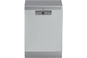 Beko - BDFN26441XC - Lavastoviglie Beyond a Libera Installazione, 14 Coperti, Funzione Antibatterica HygieneIntense+ - Pearl Inox, 59,8 x 60 x h85 cm