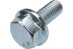 AERZETIX - C52333 - Set di 10 - Bullone flangiato - vite a testa esagonale con flangia - M8x20mm - DIN 6921 - durezza 8.8 - in acciaio zincato - vite di fissaggio