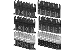 Wrighteu - Juego de 50 hojas de sierra oscilante de liberación rápida para Dremel Fein Multimaster Makita Bosch