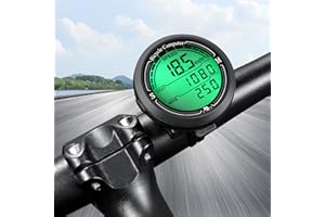 AMOMYDOG Contachilometri Bici, 19 Funzioni Ciclocomputer Bici con Display LCD Retroilluminato, Impermeabile Computer Bici Conta km Bici per Distanza di Tracciamento Velocità Accessori Bici