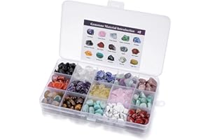 JSDDE Mineral Variety Tumbled Crystals Gemstone Reiki Healing Energy Meteorite Chips Stone for Chakra Balancing Meditation Crystal Collection