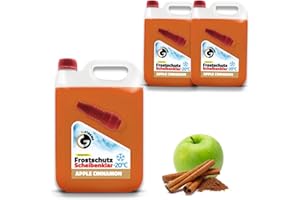 ‎GAMIX Scheibenfrostschutz mit Apple & Cinnamon Duft | Schlierenfreier und effektiver Scheibenreiniger für den Winter | Gebrauchsfertige frostschutzmittel scheibenwaschanlage | 2x5L = 10L