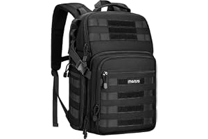 MOSISO Kameraryggsäck, DSLR/SLR/spegellös fotografi, taktisk kameraväska, fodral, vandring, utomhus, med stativhållare och 15–16 tums laptopfack, kompatibel med Canon/Nikon/Sony/DJI Mavic Drone