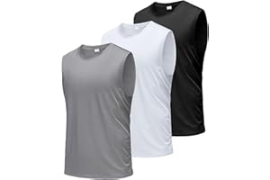 Boyzn Camiseta de tirantes para hombre, paquete de 3 unidades, para entrenamiento, fitness, culturismo, secado rápido, sin mangas, chaleco para hombre