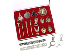 DAN&DRE Zestaw różdżek Harry Potter Harry Potter Brelok Zestaw różdżek Harry Potter z naszyjnikiem Harry Potter Brelok prezent