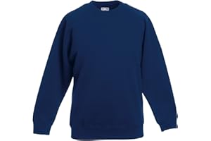Fruit of the Loom, Sweat-Shirt Garçon, Bleu (Bleu marine), 14-15