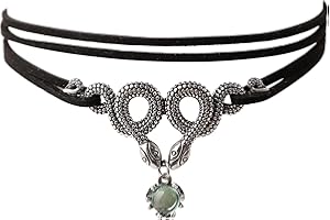 Hanary Gothic Snake Choker Necklace, Zinc Alloy Snake Pendant, Medusa Necklace, Goth Jewelry Gift for Women, Jewelry Gift for Women