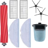 Roborock Aksesuar Kiti, S7+/S7 MaxV/T7S Plus ile Uyumlu, Ana Fır&ccedil;a, HEPA Filtre, Dock &Ouml;n Filtre, Yan Fır&ccedil;a, Mop Bezi, Siyah