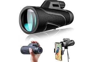 Bailonda 12X42 Telescopio Monocolo,monocolo professionale potente, Telescopio Monoculare Professionale per animali selvatici,caccia, campeggio, ideale per osservatori della natura (scuro)
