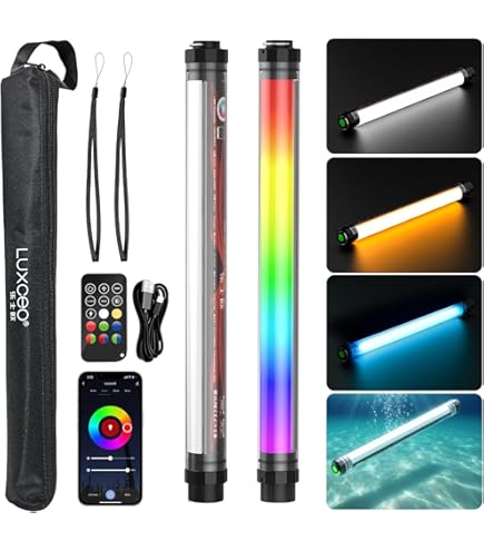 Luxceo P200 étanche RGBWW Video Light Tube APP Control - luxceo