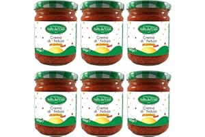 VALLE DEL CRATI ECCELLENZE GASTRONOMICHE DAL 1998 Valle del Crati Crème Nduja | Crème à tartiner épicée | Nduja calabrais au piment | Idéal pour les pâtes, pizzas, recettes salées, bruschetta, pain | Pot de 180 grammes