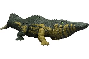 Mattel Jurassic World Wild Roar Stomatosuchus dinosaurfigur, ljud