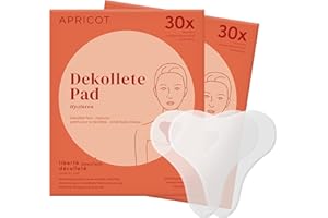 APRICOT BEAUTY & HEALTHCARE APRICOT Beauty parche antiarrugas para el escote con ácido hialurónico I Almohadilla de silicona para el pecho I Parche "liberté décolleté" fabricado en Alemania I Lote de 2