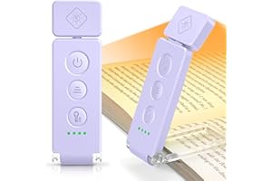 Glocusent Luce per Lettura Libri a Letto, Luce da Lettura a LED portatile con clip