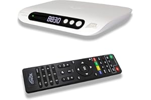 Decoder Ricevitore Digitale Satellitare HDMI e Scart Certificato Tivusat HD XORO HRS 8830 DVB-S2 Con Scheda Tvsat Inclusa e Telecomando 2 in 1 Bianco