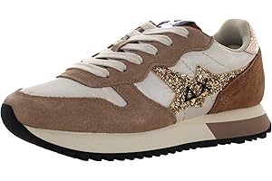 SUN68 Sneakers Donna Stargirl Glitter Logo 16 Beige