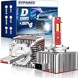 SUPAREE D1S LED Lampadine per Auto, D1S Conversione LED D1S LED Plug and Play Lampadine per Auto 35w 17200LM 6000K