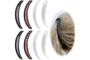 QTTRPCU GUTERTOP 8 Stück Banana Clip Dickes Haar, Bananenspange Haare, Bananen Haarspangen Damen für Frauen Mädchen