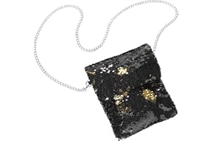 dressforfun Glitzer Pailletten Damen Handtasche, Taschen im Clutch Format, Handtasche Damen klein, als Party Zubehör, Dirndltasche Oktoberfest Accessoires, Abendkleid oder Halloween Kostüm