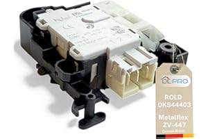DL-pro Türverriegelung Waschmaschine, kompatibel mit Beko 2849660600 (ROLD DKS44403), ersetzt 2849660500/2849660200 (Metalflex ZV-447), 3 Kontakte