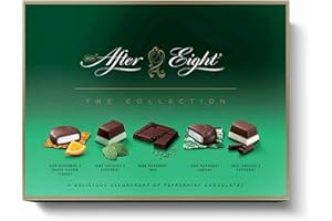 DIVAS WORLD After Eight Collection Box: Mint Flavoured Dark Chocolate - A Perfect Xmas Treat and Novelty Gift (Pack Of 1)