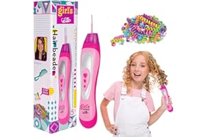 HELOVGE Machine a Tresser Les Cheveux Fille,Outil De Tressage Pour Enfants,Machine a Tresser Les Cheveux Kit,Machine a Tresse,Pour 5 6 7 8 9 Ans Enfants, Meilleurs Cadeaux Jouets.